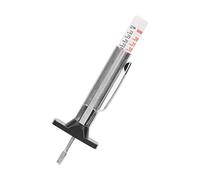 Dpofirs Jauge de Profondeur de Sculpture de Pneu 0-25 Mm pour Véhicules | Zones à code couleur, clip de poche inclus, ABS en acier inoxydable, règle de mesure cylindrique, ajustement universel.