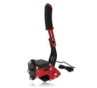 Dpofirs Jeu de Course PC Frein à Main USB pour PC pour Système 64Bit Non Touch USB Handbrake Compatible pour G27 G25 G29 G920 T500 (Rouge)