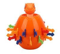 Dpofirs Jeu Pop Up de Dinosaure, Jouet Interactif d'épée de Seau avec 24 épées et Conception de Tirelire pour Le Divertissement de Fête d'enfants en Famille