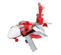 Dpofirs Jouet d'avion en Plastique pour Enfants avec Camion, Conception Résistante aux Chutes, Cascades Transformables pour Une Récréation éducative, adapté au Développement Cognitif des Enfants