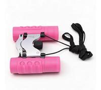 Dpofirs Jumelles 8x21, Jumelles pour Enfants pour Garçons et Filles avec Un Design Pliable Compact, Parfaites pour l'observation des Oiseaux, Le Camping et Les Jouets d'aventure en Plein Air (Pink)