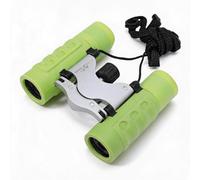 Dpofirs Jumelles 8x21, Jumelles pour Enfants pour Garçons et Filles avec Un Design Pliable Compact, Parfaites pour l'observation des Oiseaux, Le Camping et Les Jouets d'aventure en Plein Air (Vert