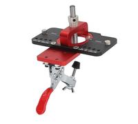 Dpofirs Kit de Gabarit de Charnière Perforateur Précis en Alliage D'aluminium pour le Travail du Bois, Guide de Verrouillage de Perçage de 35 Mm pour Porte D'armoire, Profondeur de 15 Mm, pour