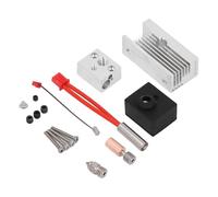 Dpofirs Kit de Mise à Niveau du Bloc Chauffant de L'extrudeuse Chauffage Efficace pour Imprimante 3D Ender-3 S1, Buse Plaquée Bimétallique en Cuivre et Alliage Ti avec Radiateur en Aluminium