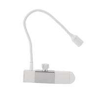 Dpofirs Lampe à Cils Portable, Lampe D'extension de Cils, avec Pince à épiler, Lampe à Séchage Rapide, Commande au Pied, Sèche-ongles en V à Col de Cygne, pour Salon de beauté Nail Art (WHITE)