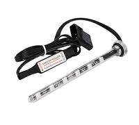 Dpofirs Lampe de Réservoir d'eau DG-CLED 125mm pour Réservoir d'eau 155, Apparence Décorez la Lampe de Réservoir Refroidie à l'eau D'ordinateur avec Télécommande, Petit Câble 4pin à Grand 4pin