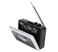 Dpofirs Lecteur Cassette Enregistreur, Radio AM FM avec Prise Casque 3,5 Mm for Maison et Extérieur