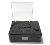 Dpofirs Lecteur CD avec Haut-parleurs, Lecteurs CD Portables Rétro Bluetooth pour Lecteur de Musique Domestique avec Télécommande, Prend en Charge 7 Modes de Lecture, 4000 MAh