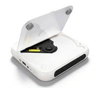 Dpofirs Lecteur CD Lecteur CD de Bureau Bluetooth Portable pour la Maison, Prend en Charge Les écouteurs 3,5 Mm et Les écouteurs Bluetooth, Radio FM, Streamer Sonore de Voiture