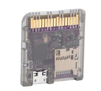 Dpofirs Lecteur de Carte de Jeu Open Source, Vitesse Rapide de 6 Mo/s, Double Alimentation, Prend en Charge le MCU RP2040, avec Mémoire Flash Intégrée et Ports D'extension, pour Consoles (Noir