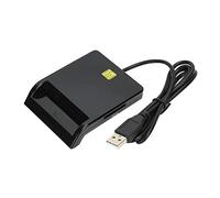 Dpofirs Lecteur de Carte Multifonctionnel USB, Lecteur Intelligent Portable pour Ordinateurs de Bureau et Appareils Mobiles, Lecteur Universel pour Cartes d'identité, Guichets Automatiques, etc.