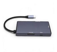 Dpofirs Lecteur de Cartes 5 en 1 Durable, Hub USB C pour Transfert de Données à Grande Vitesse 10Gbps, adapté aux Professionnels du Multimédia, Aluminium