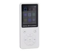 Dpofirs Lecteur MP3 MP4 sans Fil Lecteur de Musique HiFi sans Perte avec Haut-parleur Enregistrement Radio Carte de Stockage 32 Go, pour les Amateurs de Musique et les vers de Bibliothèque (WHITE)