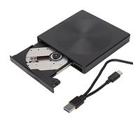 Dpofirs Lecteur Optique Externe à Double Interface, Lecteur DVD USB Ultra Fin pour Ordinateur Portable USB 3.0, Lecteur de CD-ROM de Type C pour Windows XP 2003 Win 7 8 10 Vista Linux OS