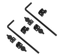 Dpofirs Loquet de Sol Robuste en Acier au Carbone pour Portes à Double Portail, Protection Sécurisée pour une Utilisation Intérieure et Extérieure