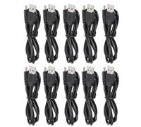 Dpofirs Lot de 10 Câbles de Chargement 1 M, Cordon de Chargement de Données Mini USB pour , Slim, Manettes PS Move, Téléphones, Appareils Photo Numériques, TI