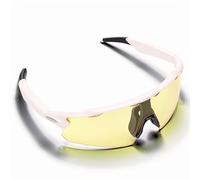 Dpofirs Lunettes de Cyclisme Intelligentes Bluetooth avec Haut-parleurs HD, Commande par Assistant Vocal, Lentilles Enveloppantes, Longue Durée de Vie de la Batterie, Légères pour Les (White)