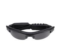 Dpofirs Lunettes de Soleil 1080P avec Caméra, Lunettes Intelligentes de Sport pour Activités de Plein Air