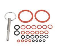 Dpofirs Machine à Café Joints Toriques en Silicone avec Outil de | Kit de réparation de joint torique en Silicone, outil de Service à embout ovale, pour joints d\'étanchéité de Machine à