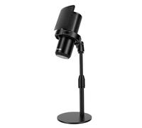 Dpofirs Microphone à Condensateur USB, Micro de Bureau Cardioïde avec Contrôle du Gain en Temps Réel et éclairage RGB for PC Portable Streaming Jeu Vidéo
