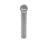Dpofirs Microphone Jouet à avec Design Léger (Silver) | Parfait pour les spectacles des enfants, entraînement amusant à la parole, sûr et portable, utilisé lors des fêtes