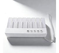 Dpofirs Mini Clavier Piano, Clavier de Piano Lumineux Portable pour Débutants, Instruments de Musique électriques, Blanc
