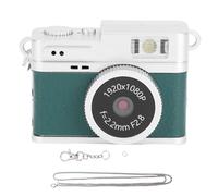 Dpofirs Mini Keychain Camera, 1080p Small Retro Camera pour Photo Vlog Vidéo Vlog, avec 128 Go de Stockage, Construit en 4 Filtres, 0,96 Pouce HD Écran (Green)