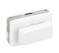 Dpofirs Mini Keypad Clavier de Jeu USB sans Fil, Swap Hot Swap RGB Keypad avec Commutateur Rouge, Bouton USB Défini par L'utilisateur pour Les Médias de Musique de Bureau (White)