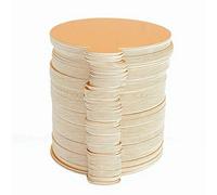 Dpofirs Mini Planches à Gâteaux, 100 Pièces Rondes en Mousse Dorée avec Bord surélevé pour Cupcakes, Brownies et Pâtisseries, Papier ondulé de qualité Alimentaire, Présentoir de Desserts Individuel