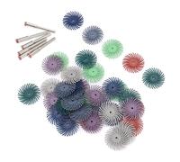 Dpofirs Mini Roue de Polissage Kit de Polissage de Détail Efficace pour Menuisiers 42 Pièces avec 6 Bielles pour Artistes et Amateurs Plastique et Acier Inoxydable
