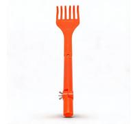Dpofirs Mini Tête de Râteau, Outil de Nettoyage de Gouttière en Plastique à Poignée Rotative avec Angle Réglable pour l'élimination des Débris de Feuilles de Toit