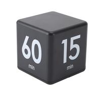 Dpofirs Minuterie à Détection de gravité, Mini Compte à Rebours avec Préréglage 15 20 30 60 Minutes, Contrôle du Volume à 2 Niveaux et Affichage LED, pour Cuisine, étude, Entraînement, Cuisine (BLACK)