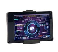 Dpofirs Moniteur de Température D'ordinateur 3,5 Pouces, Affichage du Panneau de Capteur PC, Affichage de la Température PC pour Boîtier PC, Mini écran IPS Micro USB PC CPU HDD Data