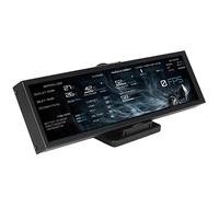 Dpofirs Moniteur de Température D'ordinateur de Version Anglaise de 8,8, Affichage de Panneau de Capteur de PC, Affichage de Température de PC pour écran Secondaire de Boîtier de PC (Noir)