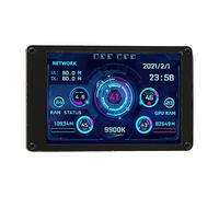 Dpofirs Moniteur de Température D'ordinateur, Mini écran USB IPS 3.5, Affichage du Panneau de Capteur PC, Affichage de la Température PC pour Boîtier PC, pour Linux RPi Gagne