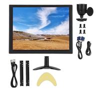 Dpofirs Moniteur Intégré Industriel Tactile de Résistance de 8 Pouces, VGA USB, écran Industriel de Bureau pour Ordinateur de Caméra Vidéo CCTV PC (1024x768) (Prise UE)