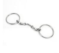 Dpofirs Mors de Filet à Anneau de Cheval, Mors à Bouche à Joint Torique en Acier Inoxydable de 115 Mm de Diamètre pour l'entraînement et l'équitation du Cheval avec Surface Lisse