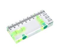 Dpofirs Outil de Nivellement à Bulles scellé en Acrylique de Poche Magnétique de Petit Niveau pour les Amateurs de Serres de Portes de Cadres en Acier 3,74 X 1,57 X 0,55 Pouces