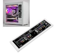 Dpofirs Panneau D'affichage de la Température du PC, Moniteur de Température de L'ordinateur 8,8 Pouces 1920 X 480, Grand Angle de Vue, écran Secondaire Universel de Données CPU GPU pour (White)