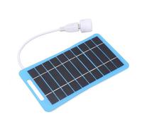 Dpofirs Panneau Solaire, Module Photovoltaïque 100W, 12V, 1 Pièce, for | Chargeur de panneau solaire Portable USB 5V 5W, avec poignée lumineuse LED, pour Camping en plein air et voyage