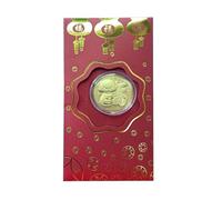 Dpofirs Paquet Rouge Porte-bonheur, Enveloppe Rouge de L'année du Serpent avec Motif Zodiaque, Matériaux et Savoir-faire de qualité Supérieure, Cadeaux du (Golden Snake offre des pièces d'or de3)