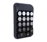 Dpofirs Pavé Numérique sans Fil, Clavier Numérique Portable 18 Touches for comptabilité Financière, Bureau à Domicile et Travail Professionnel (Black)