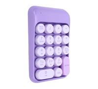 Dpofirs Pavé Numérique sans Fil, Clavier Numérique Portable 18 Touches for comptabilité Financière, Bureau à Domicile et Travail Professionnel (Purple)
