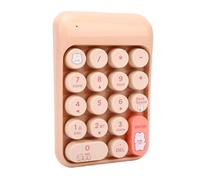 Dpofirs Pavé Numérique sans Fil, Clavier Numérique Portable 18 Touches for comptabilité Financière, Bureau à Domicile et Travail Professionnel (Couleur du thé au Lait)