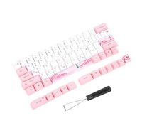 Dpofirs PBT Keycaps Set (Keycaps Seulement), 73PCs PBT Pudding Keycaps Set Sublimation Keycaps pour Clavier mécanique, PBT Mechanical Keyboard Keycaps Accessory, PC Parts with Cute Pattern(#2)