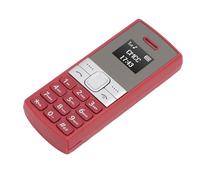 Dpofirs Petit Téléphone Mobile, déverrouillé de 0,66 Pouce OLED Tiny Mobile Music Player pour Les Personnes âgées (Rouge)