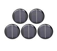 Dpofirs Petits Panneaux Solaires 5 Pièces, Kit de Charge de Cellules Solaires Monocristallines 0,28 W 5 V, pour Petits Appareils électroniques