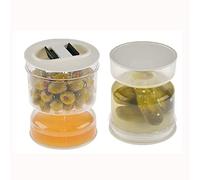 Dpofirs Pickle Jar - Sablier avec couvercle - Pour cornichons - Avec séparateur de jus - Conteneur de stockage alimentaire