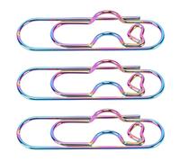 Dpofirs Pinces à Stylos en Métal, Supports à Pinces Portables en Acier Inoxydable pour Ordinateurs Portables, Papiers, 20 Pièces, pour Bureau, école, Individuel