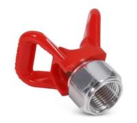 Dpofirs Pistolet Pulvérisateur sans Air, Protecteur de Siège de Buse, Rouge | Remplacement universel avec filetage G7/8-14, métal et plastique, pour pistolets pulvérisateurs Wagner et Titan